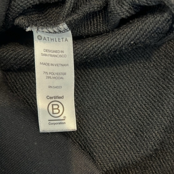 Athleta Black Hoodie with Raised Collar - Picture 5 of 5